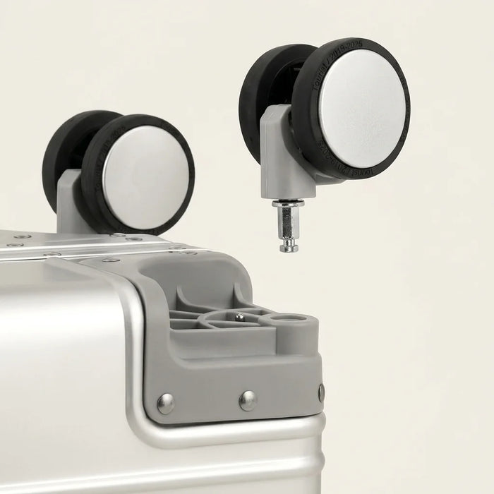 DS Monarch Aluminium Koffer – afneembaar wiel / drukknop