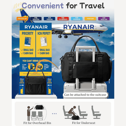 Cabin Tote – Handbagage Tas - Ryanair formaat 40x20x25 cm