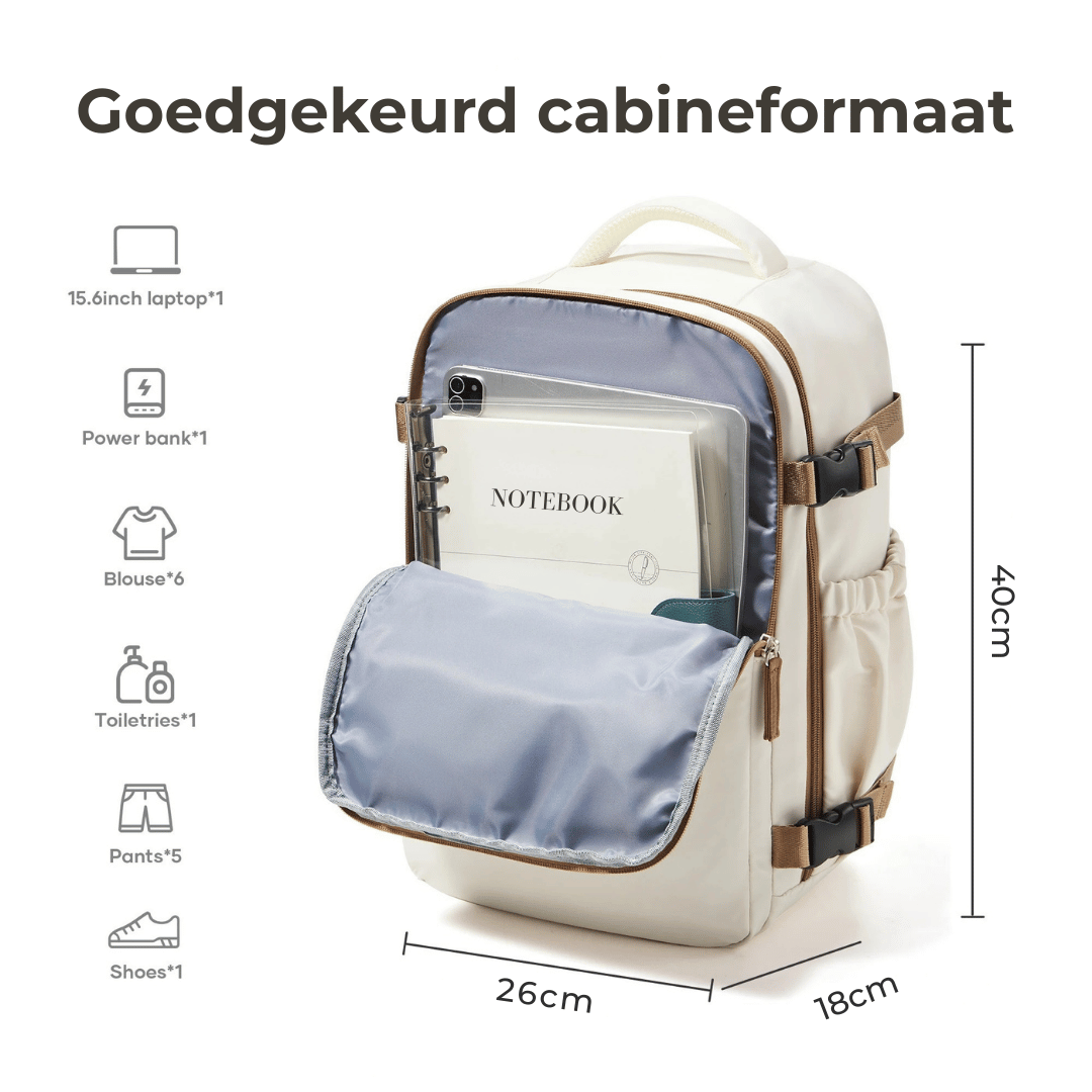 DS Cabin – Handbagage Rugzak 40x30x20 cm