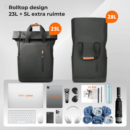 DS Edge – 28L Uitbreidbare Laptoprugzak 16 inch