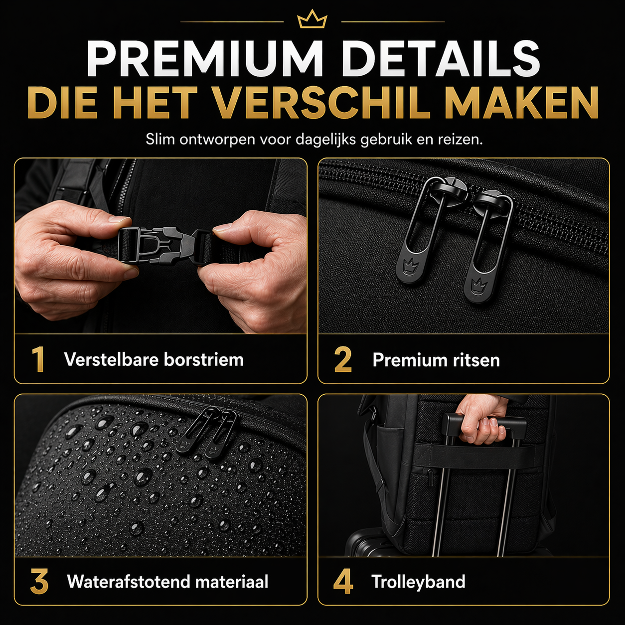 DS Shield – 22L Laptoprugzak 16 inch