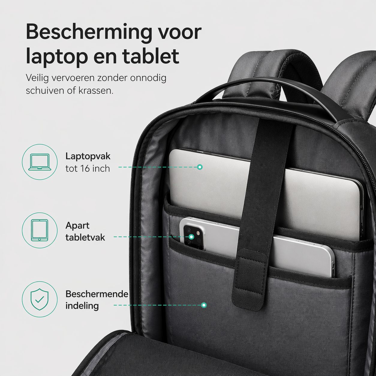 SwiftLite – 18L Laptoprugzak 16"