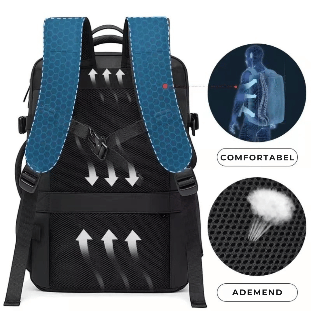 Dutchsuitcase Explorer rugzak zwart