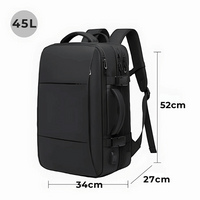 Dutchsuitcase Explorer rugzak zwart